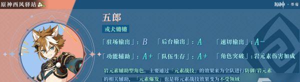 揭秘原神五郎技能强度分析（从游戏角度深入分析五郎技能的特点与应用）